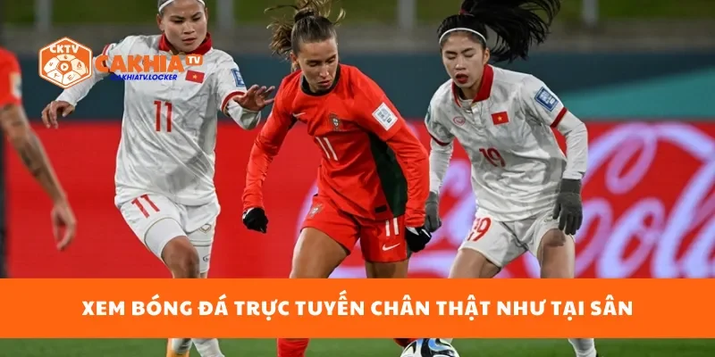 Xem bóng đá trực tuyến chân thật như tại sân